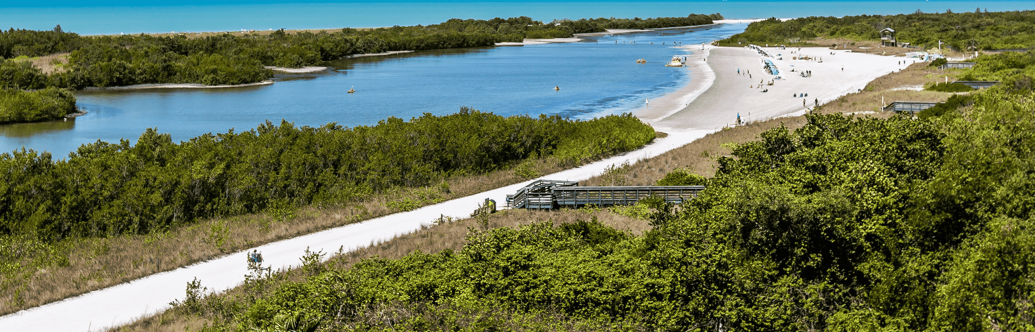 A quiet beach inlet on Marco Island, Florida